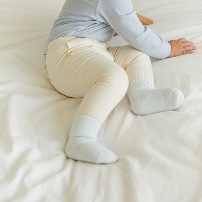 Unisex Cotton Curled Rib Baby Classic Socks