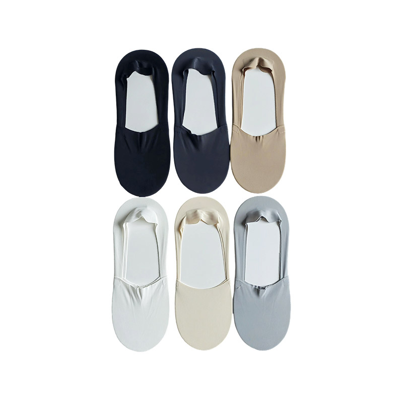 Cool Sweat-Absorbing Men's Non-Slip Invisible Socks