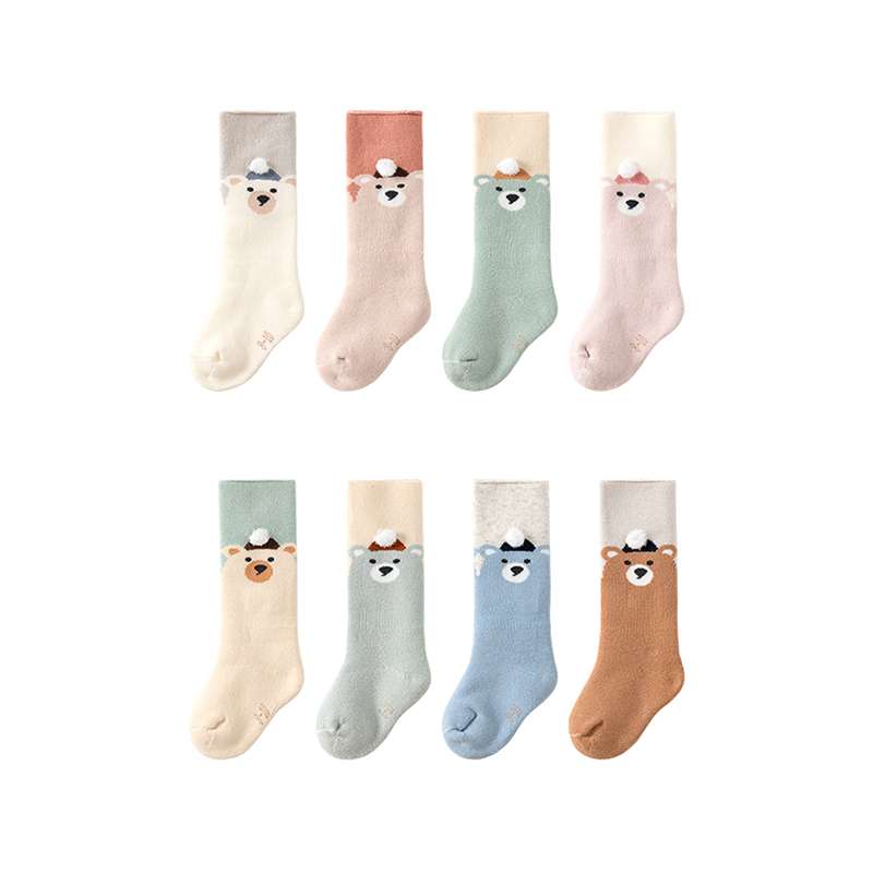 Thermal Storage Terry Long-Staple Cotton Winter Baby Towel Socks