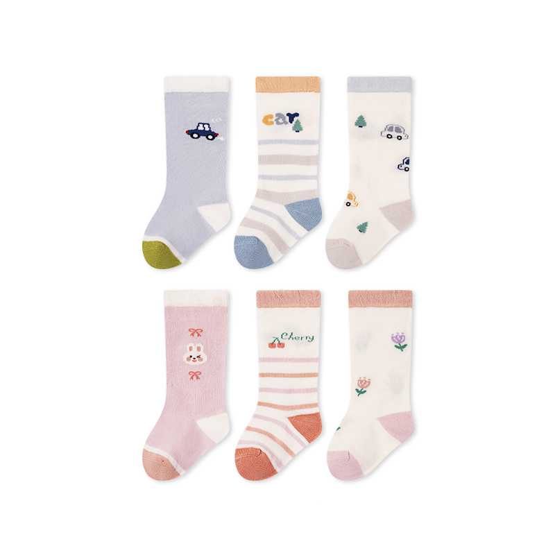 Non-Fluorescent Antibacterial Soft Baby Classic Stockings