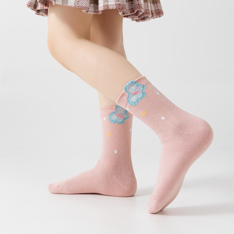 Fluorescent-Free Children's Cotton Fruit Pattern Socks