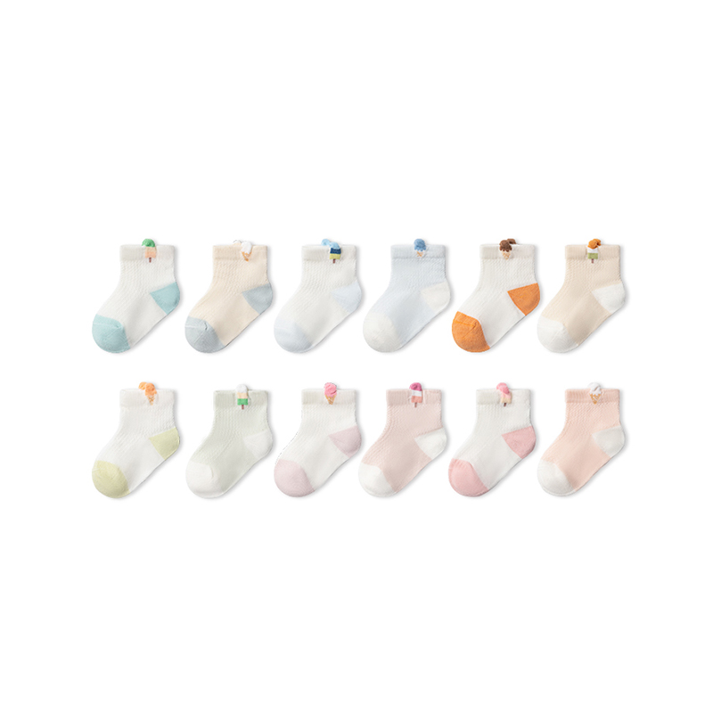 Breathable Mesh Soft Skin-Friendly Newborn Baby Ankle Socks