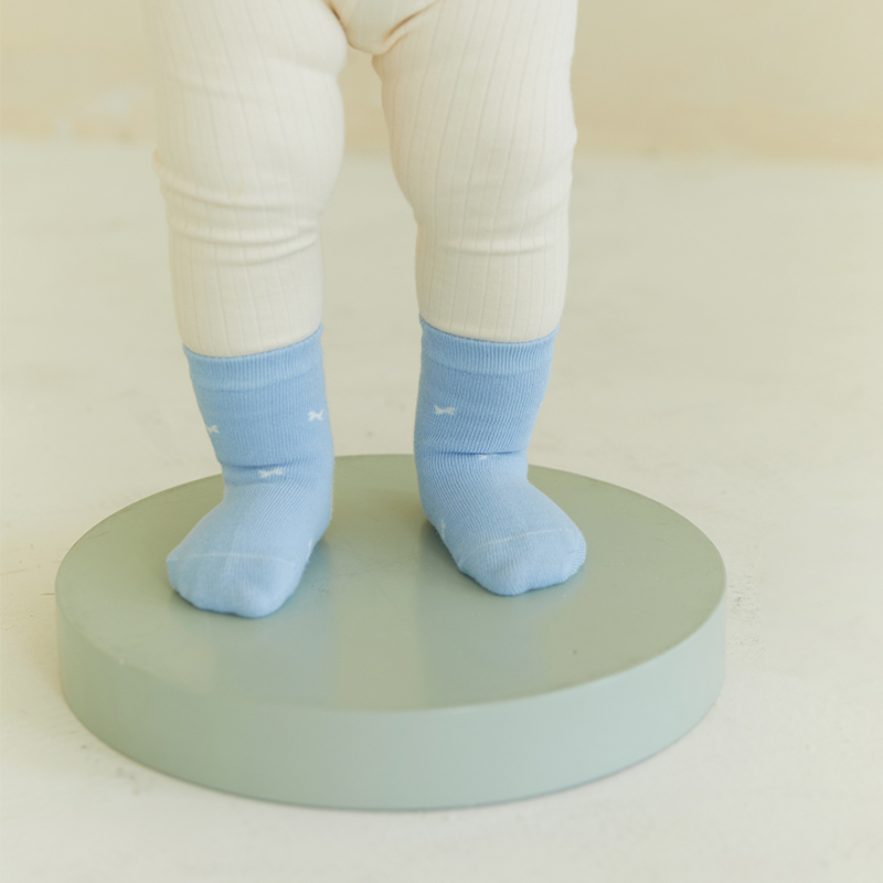 Newborn Baby Ankle Socks With Cute Animal Patterns On The Heel