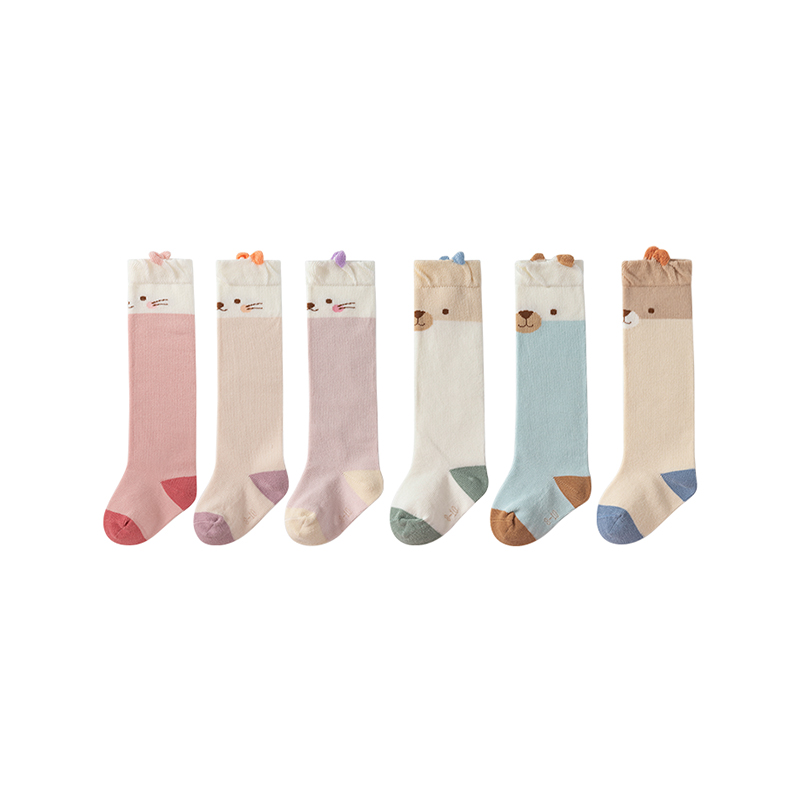 Animal Print Non-Constrictive Baby Classic Socks