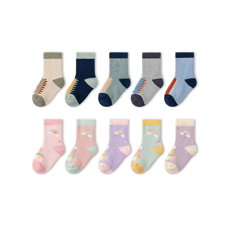 Healthy And Antibacterial Fun Pattern Kids Cotton Thick Terry Socks