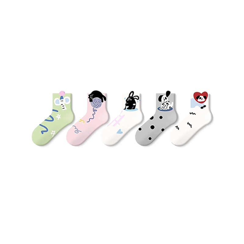Cute Animal Patterned Kid Cotton Ankle Socks