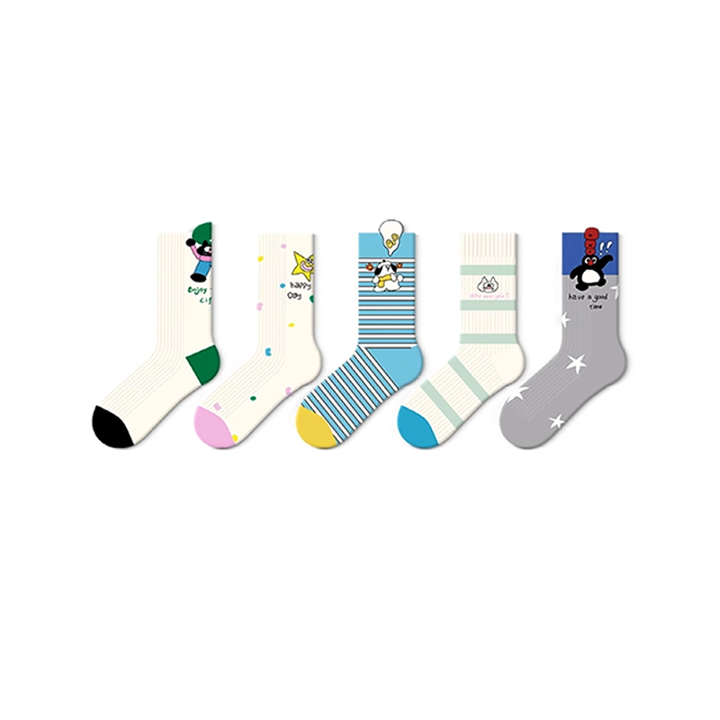 Cute Cartoon Patterned Lover Style Universal Socks
