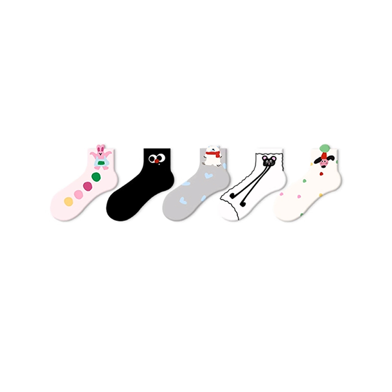 Cute Cartoon Patterned Women's Shallow Ankle Socks