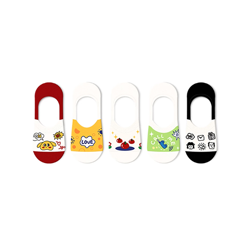Cartoon Pattern Invisible Kid Socks