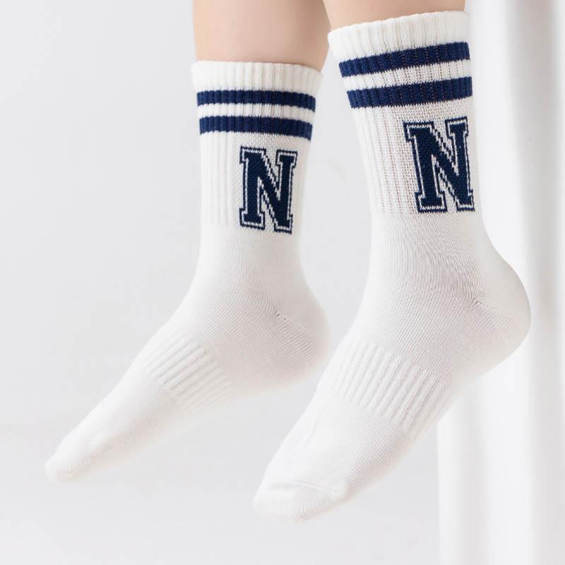 Ankle Socks Soft Breathable Cute Letter Crew Socks