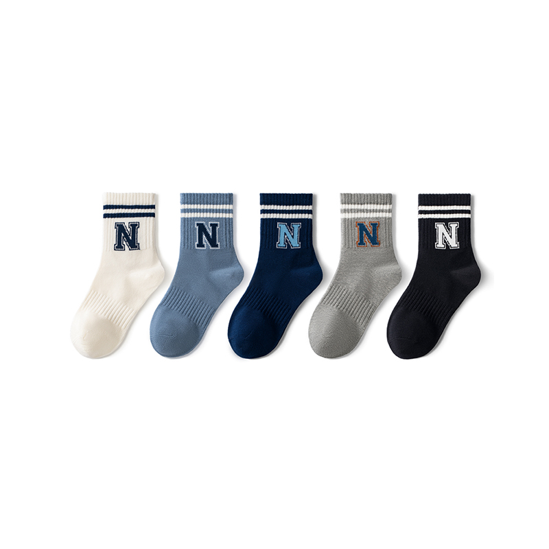Ankle Socks Soft Breathable Cute Letter Crew Socks